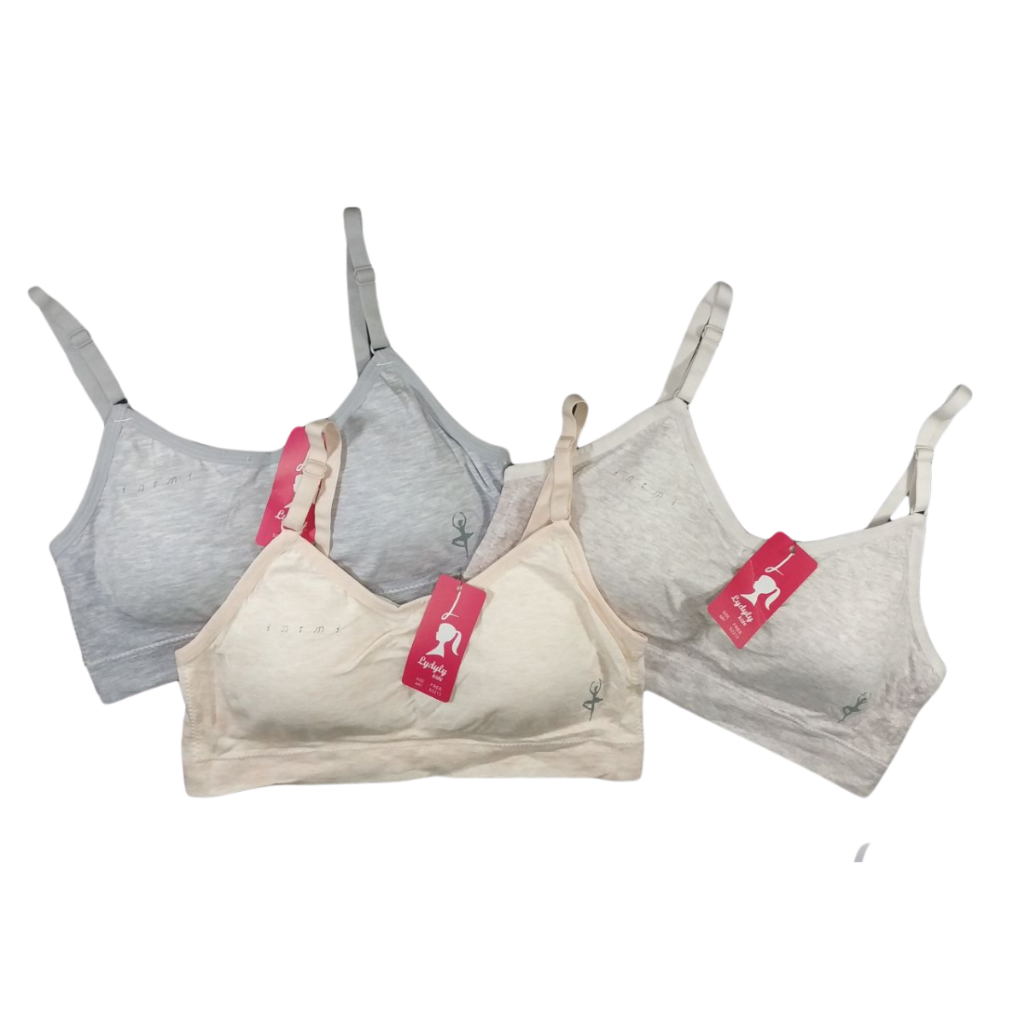 Lidily - Bra Remaja Bra Cup Tanpa Kawat Busa Standar Nyaman Bahan Halus BH DD S 2213