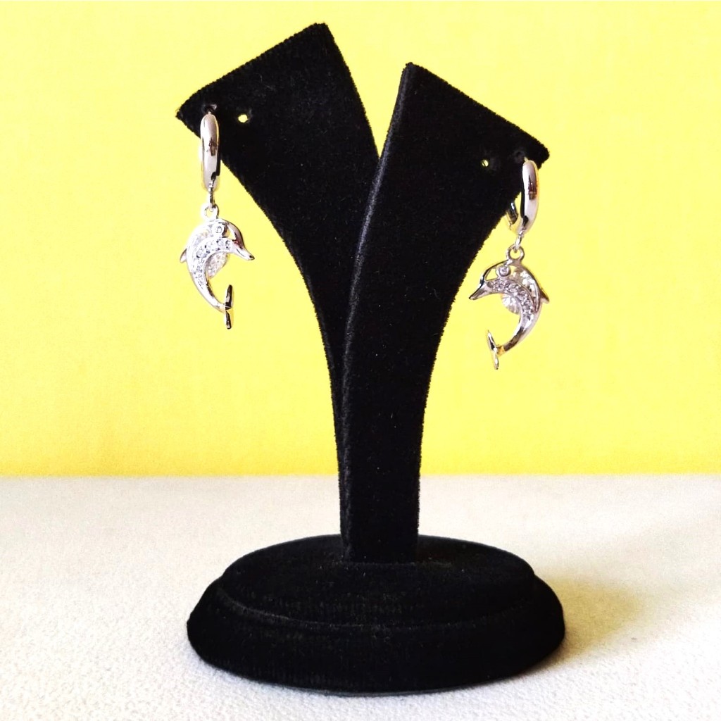 ANNYEONG HASEYO GIFT SHOP | Anting Perak Panjang | Silver Earrings | Titanium | Panjang 3 cm