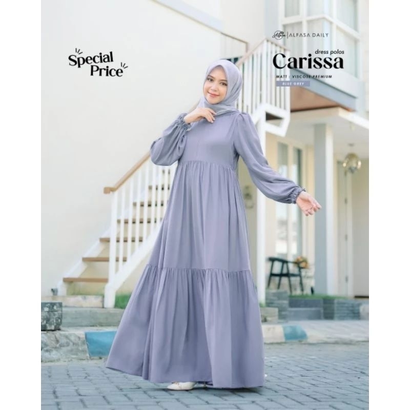 Alfasa Daily Carissa Dress Gamis Wanita Viscose Premium Size M