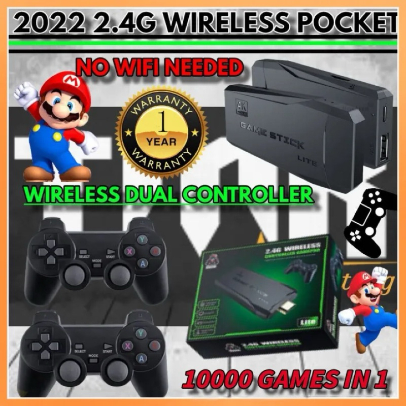 Game Stick 10.000 Games Wireless Controller m8