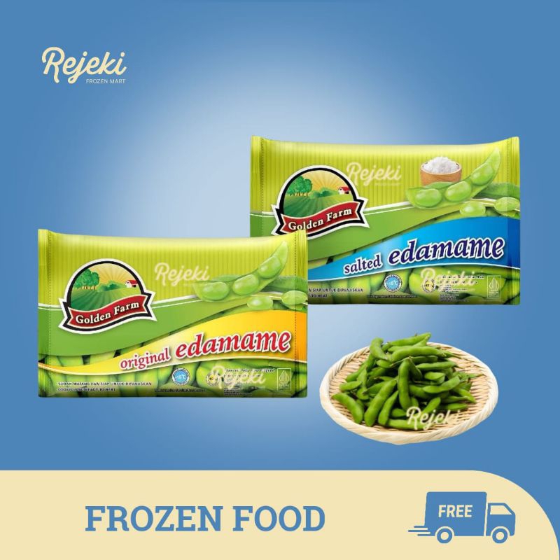 

Golden Farm / Minaku Edamame Kacang Kedelai Jepang Ready To Eat 500gr - Rejeki Frozen Mart