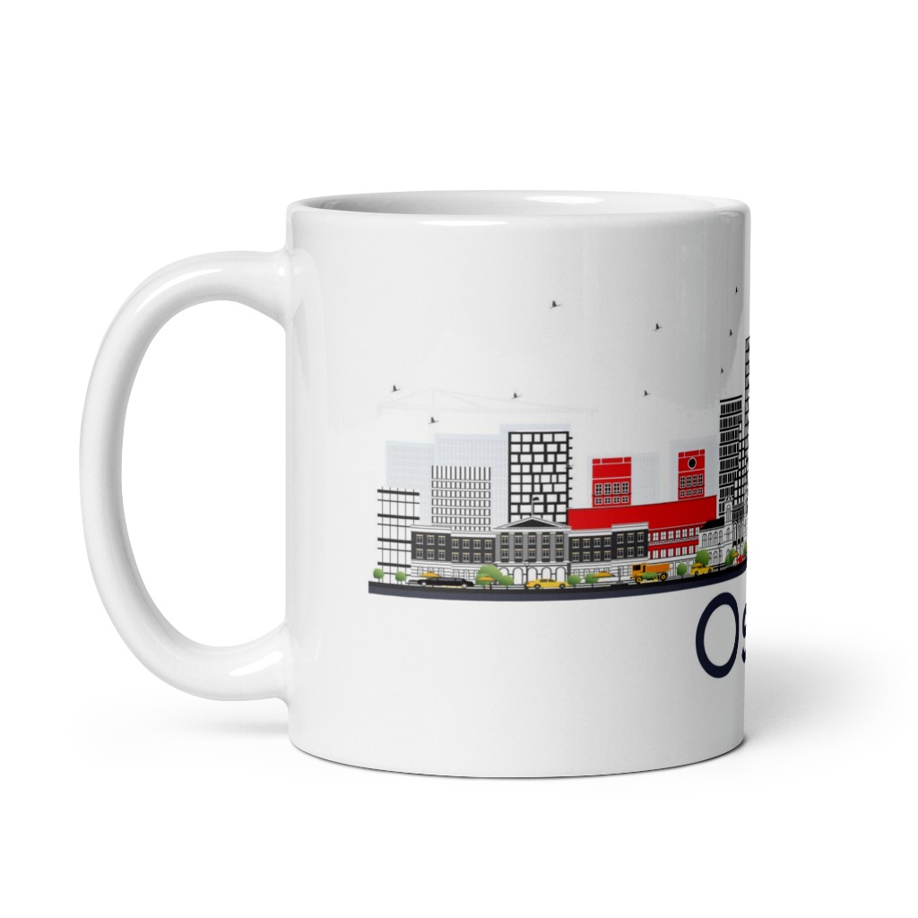 Gelas Oslo Norwegia Mug Oslo Norwegia Souvenir Oslo Norwegia Souvenir Norway Hadiah Mug World City v