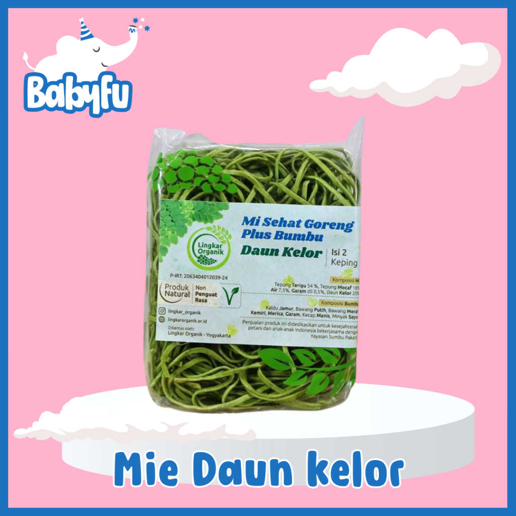 

Lingkar Organik - Mie Sehat Daun Kelor 100gr Mie Instan Sehat Bebas Msg dan Pengawet