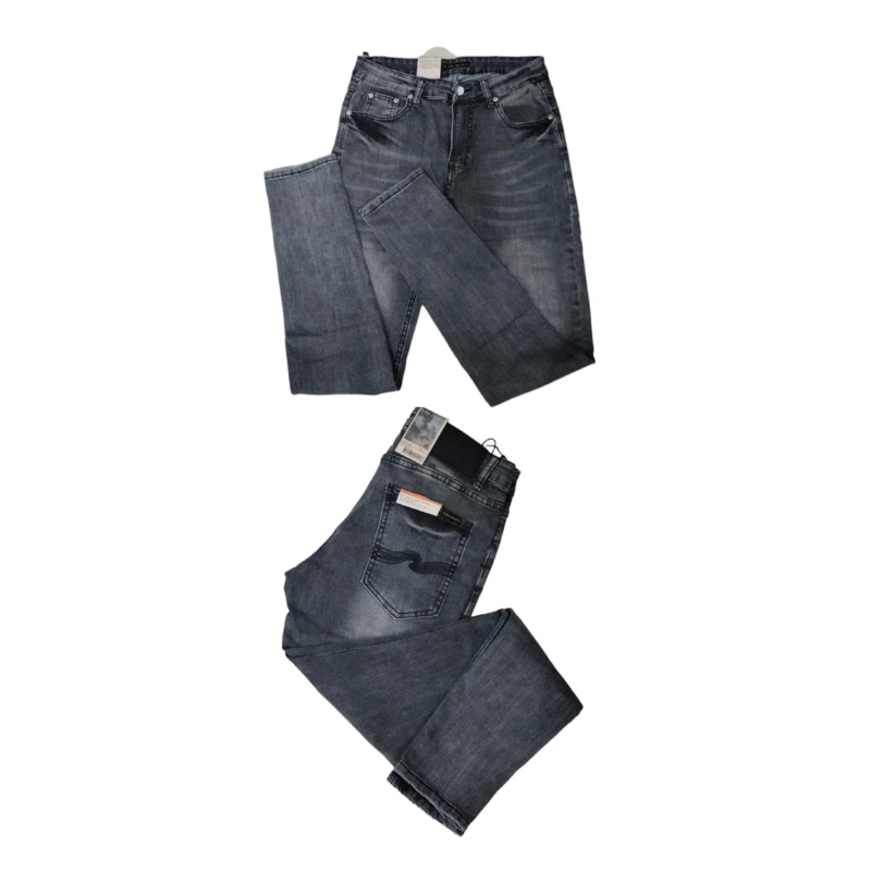 Nudie jeans’ slim jim ‘dry black coated