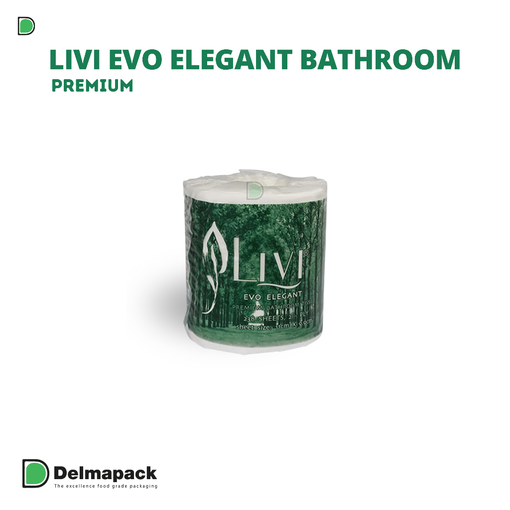 Tissue LIVI Evo Premium Elegant Toilet Roll 238's / Tissu Toilet LIVI