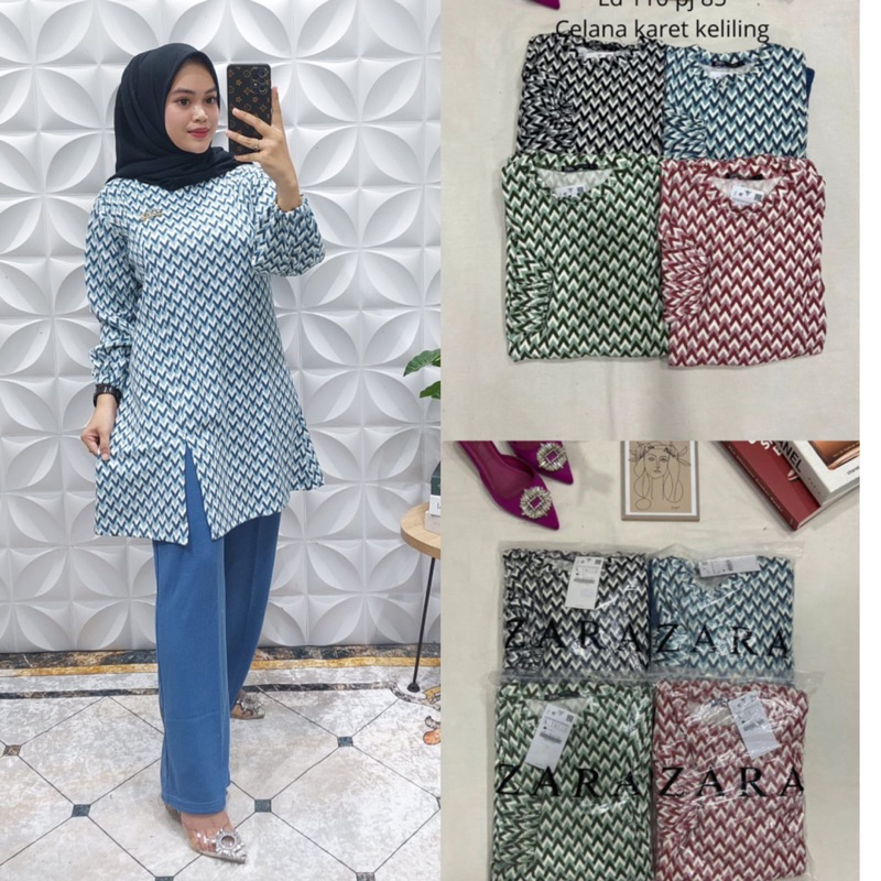 Setelan Tunik Knit By Zara 1338✨