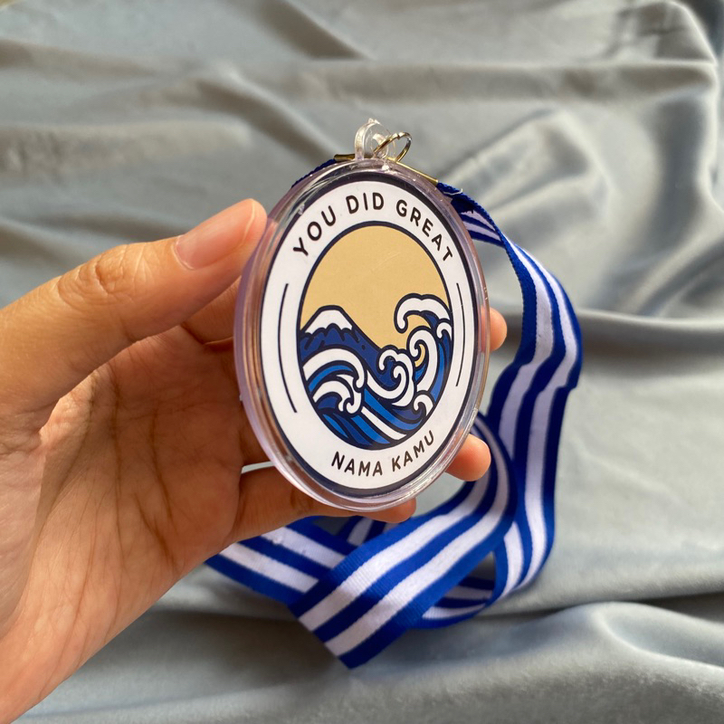 MEDALI CUSTOM, MEDALI AKRILIK HADIAH WISUDA, ULANGTAHUN DLL, MEDALI KADO