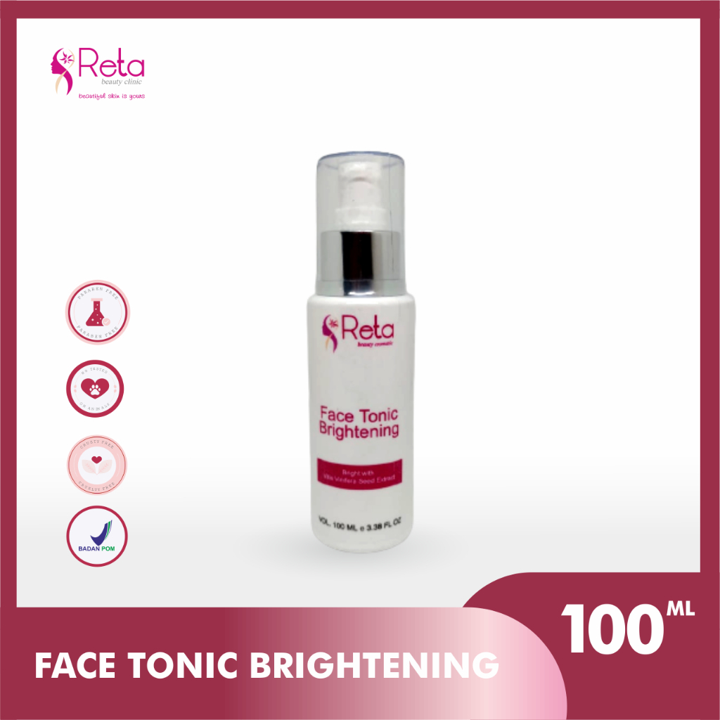 Face tonic brightening/Tonic/lightening Face Toner/perawatan/reta beauty clinic/brightening/toner pe