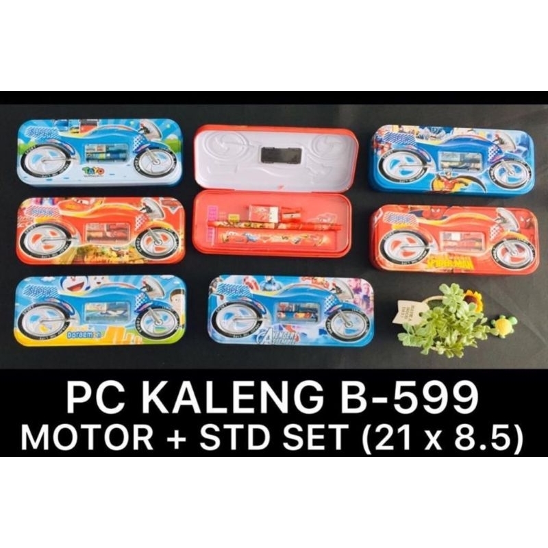 

Tempat/kotak /tepak pensil kaleng susun, pensil set/full set B 599