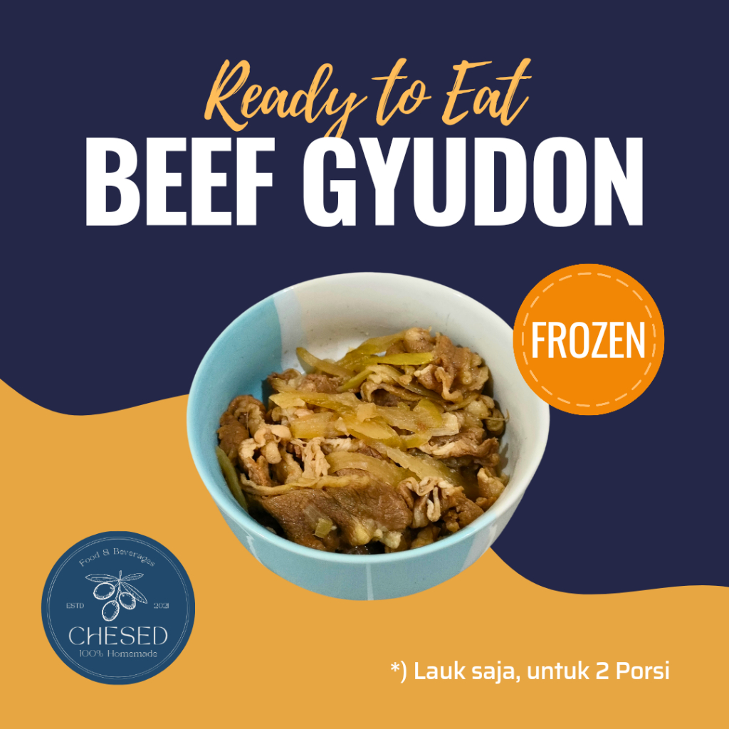 Beef Gyudon (mirip Y*shin*ya) Frozen Siap Makan 2 porsi per pack