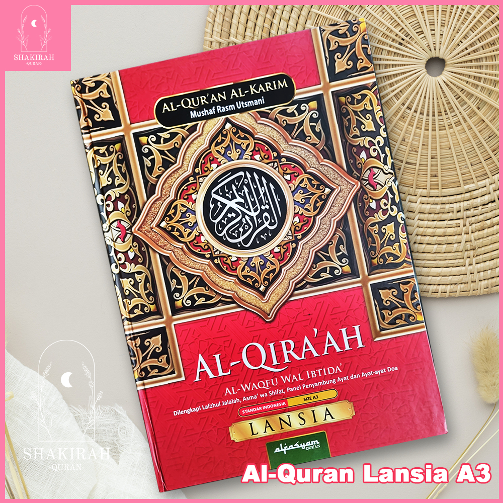 Al Quran Lansia ukuran Besar A3 Alquran terjemahan Orang Tua