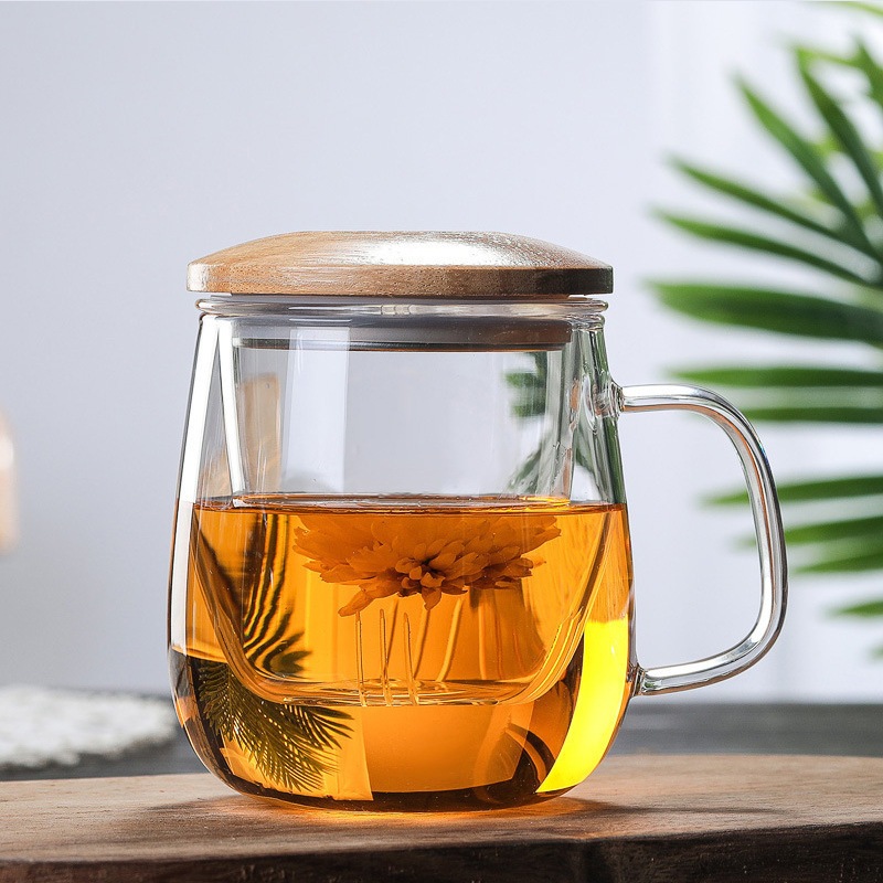 gelas cangkir saringan rempah teh tea cup mug with infuser filter / gelas cangkir saringan teh rempa