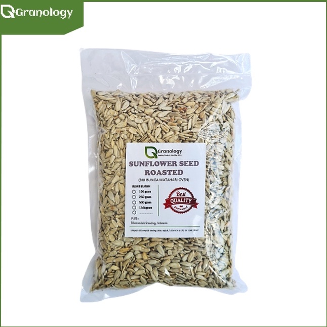 

JL55GZ80 Roasted Sunflower Seed / Biji Bunga Matahari Oven (1 Kilogram) by Granology ➼Readystock