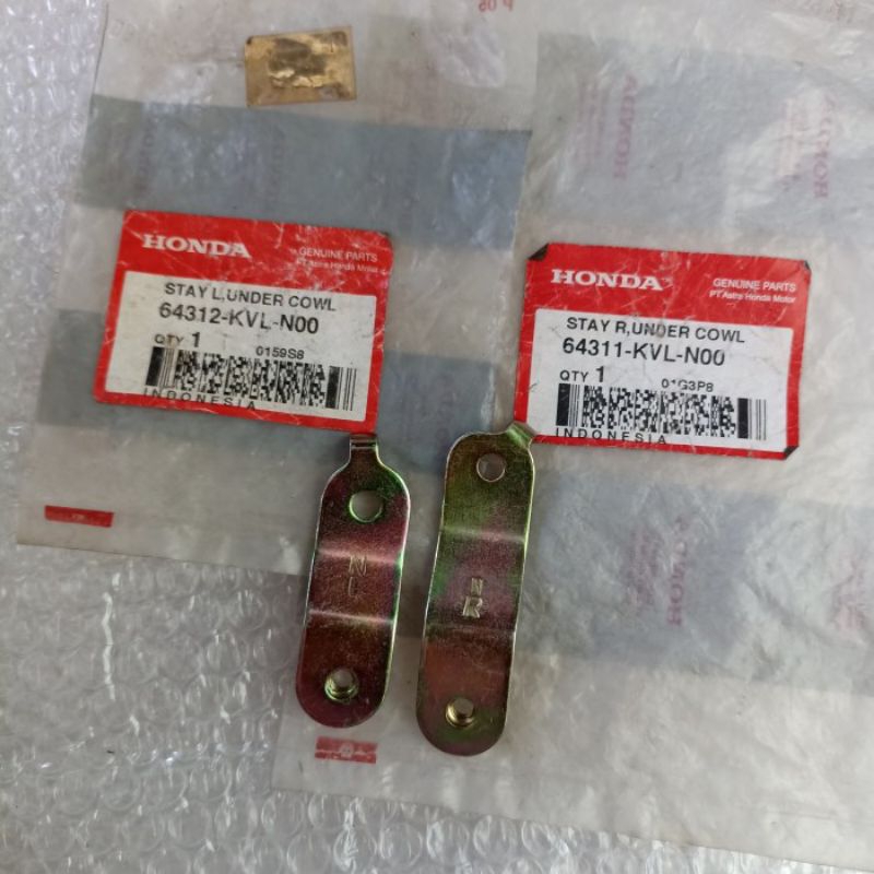 PLAT DUDUKAN SAYAP LUAR BAWAH HONDA SUPRA X 125 X125 BATMAN ORI AHM