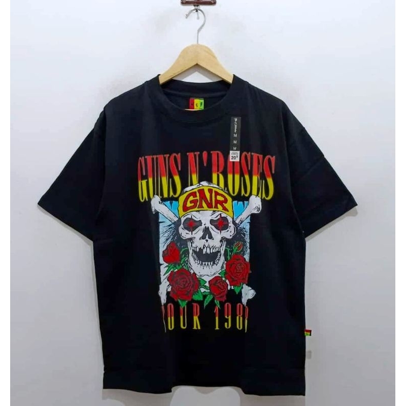 Kaos Baju Guns N'Roses GNR Tour 1988 T-shirt Vintage
