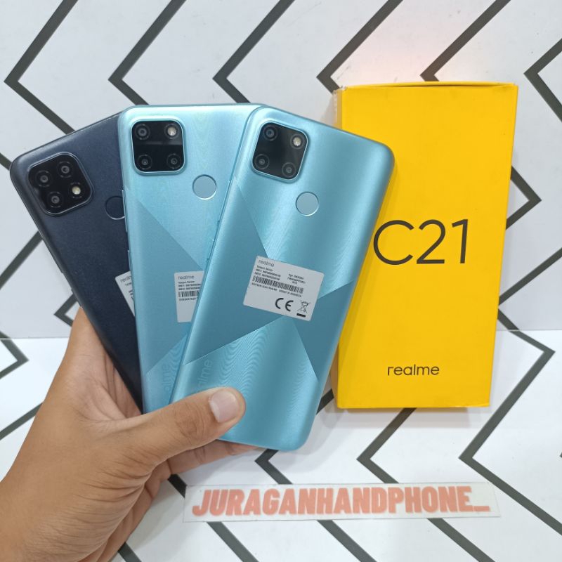 Realme C21 C21Y Ram 4/64GB + 3/32GB Hp Second Seken Bekas Fullset