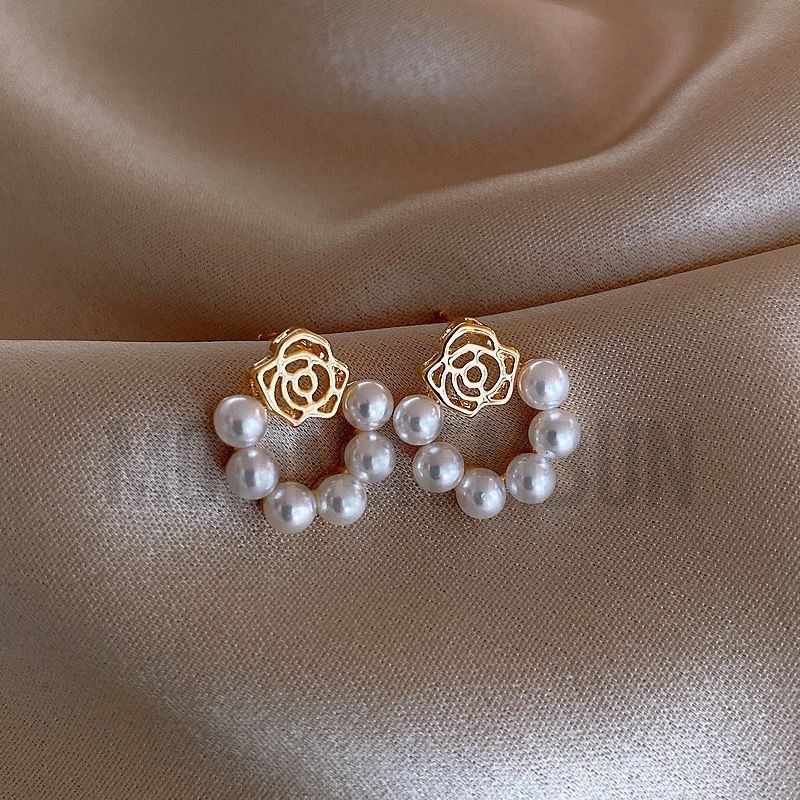 Embun - Anting Tusuk Hijab/Non Hijab Impor premium lingkar mutiara