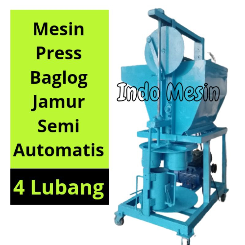 Mesin Press Baglog Jamur 4 Lubang