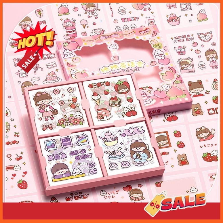 

FU77ET33 NINI STIKER KOREA ISI 100 PCS STICKER DECO AESTHETIC / CASE HP / DIARY / DIY / BUJO /SCRAPBOOK MOMO GIRL STICKER TUMBLER / BINDER ➳Sale