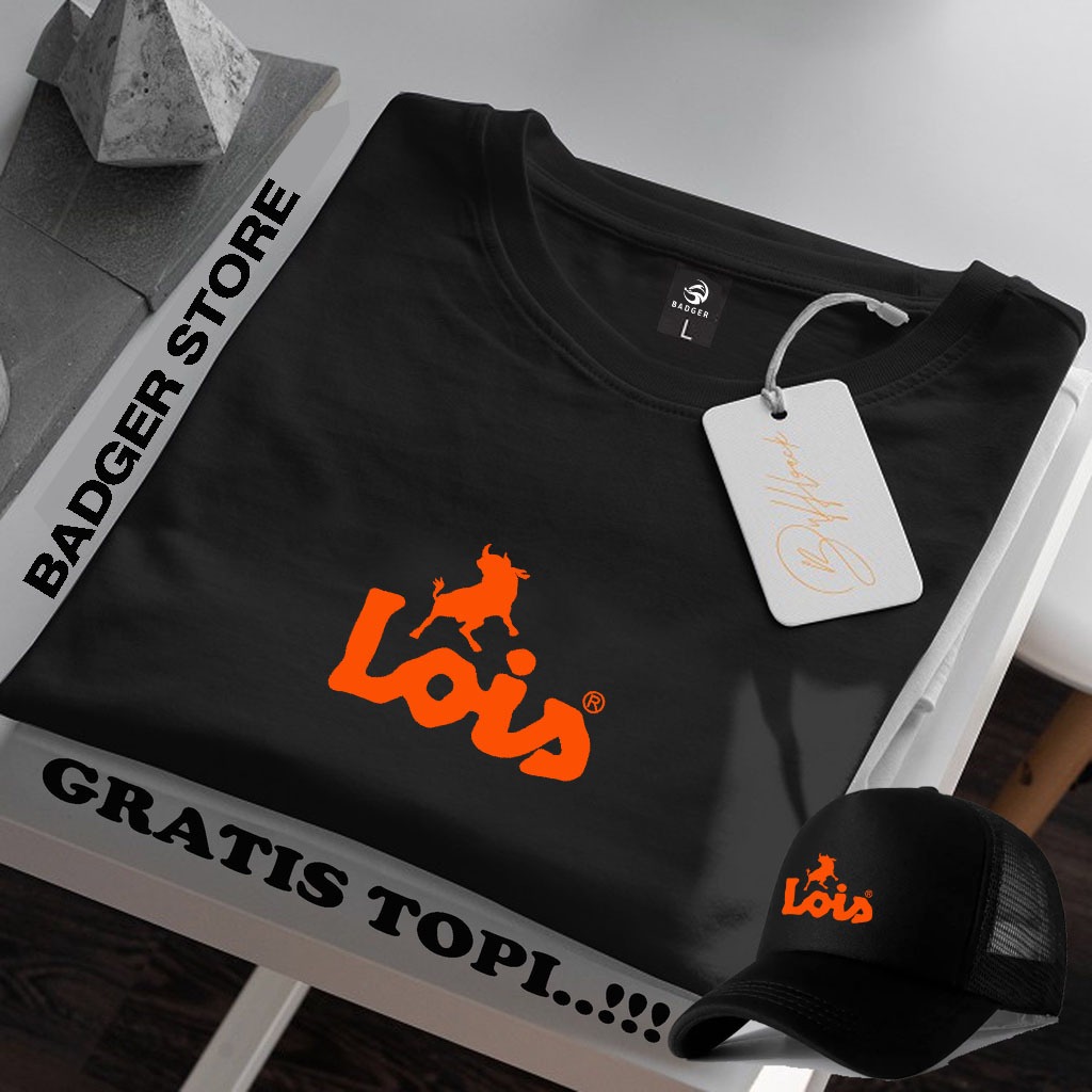 BELI BAJU GRATIS TOPI...!!! Kaos Distro Lengan Pendek Lo is Orenge Kaos Pria Dan Wanita Premium Qual