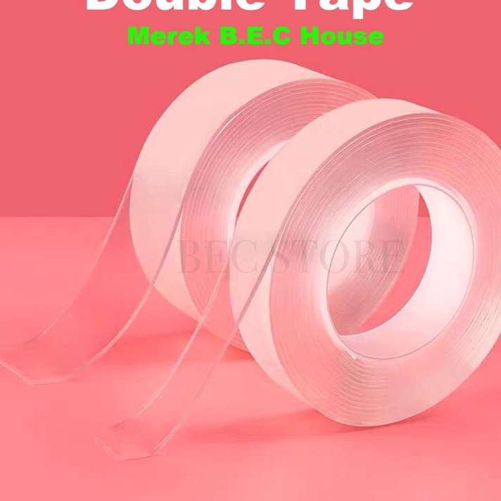 

Seller [200gram][2mmX3meter] Double Tape Nano Tape Ivy Grip Tape Isolasi Selotip 2 Sisi Kuat Dicuci Bestseller