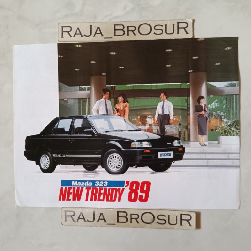 Poster brosur katalog flyer jadul lawas Mazda 323 1989