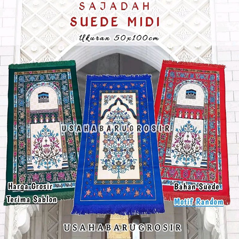 Flas Sale 12.12 SAJADAH TURKI GROSIR MURAH TIPIS TRAVEL BEST SELLER suedee midi .,,.,.,