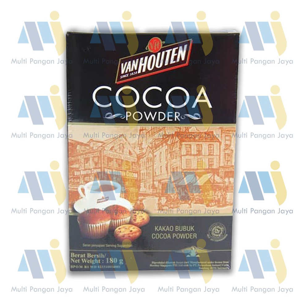 

[✰X93@] Coklat Bubuk Cocoa VAN HOUTEN Kemasan 180 Gram Spesial Discount