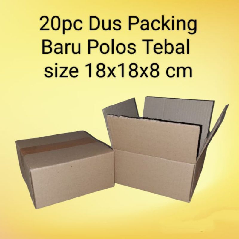 

20pc Dus Packing Baru Tebal 18x18x8 cm