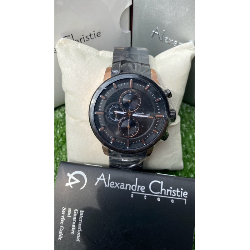 Jam Tangan Pria Alexandre Christie 6323MC Rosegold Original