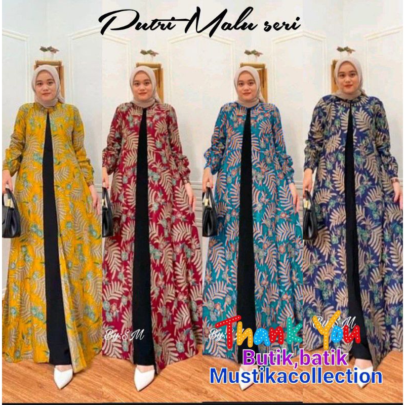 GAMIS BATIK PEREMPUAN BAHAN KATUN SOGAN ALLSIZE & JUMBO DRESS BATIK PEREMPUAN [BATIKDIANPELANGI]