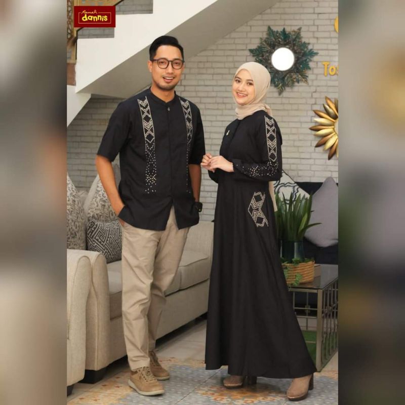 SARIMBIT DANNIS MOM n DAD EDISI TERBARU/COUPLE DANNIS / GAMIS ABAYA COUPLE