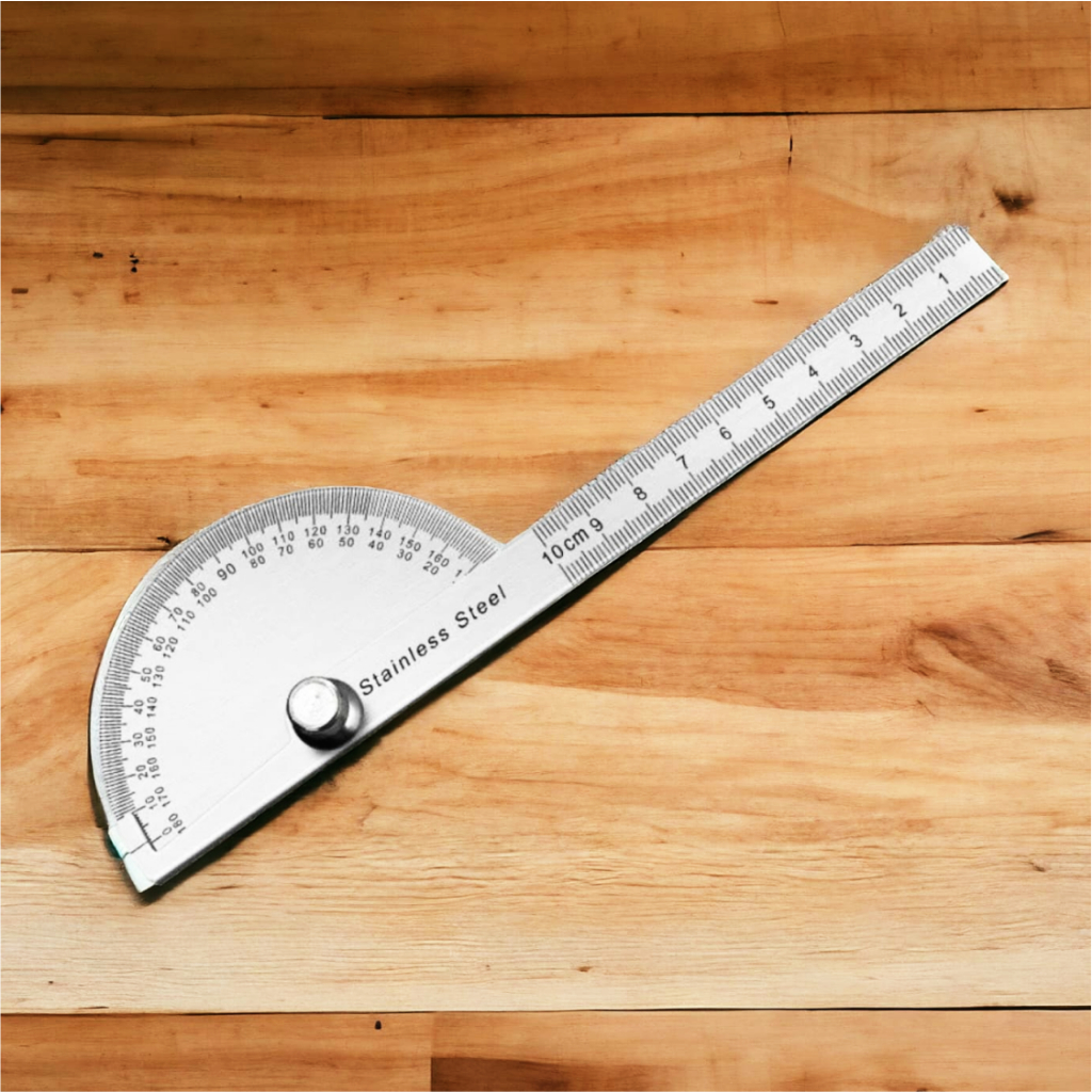 

Penggaris Besi Busur 180 Derajat - Stainless Steel Protractor Angle Ruler