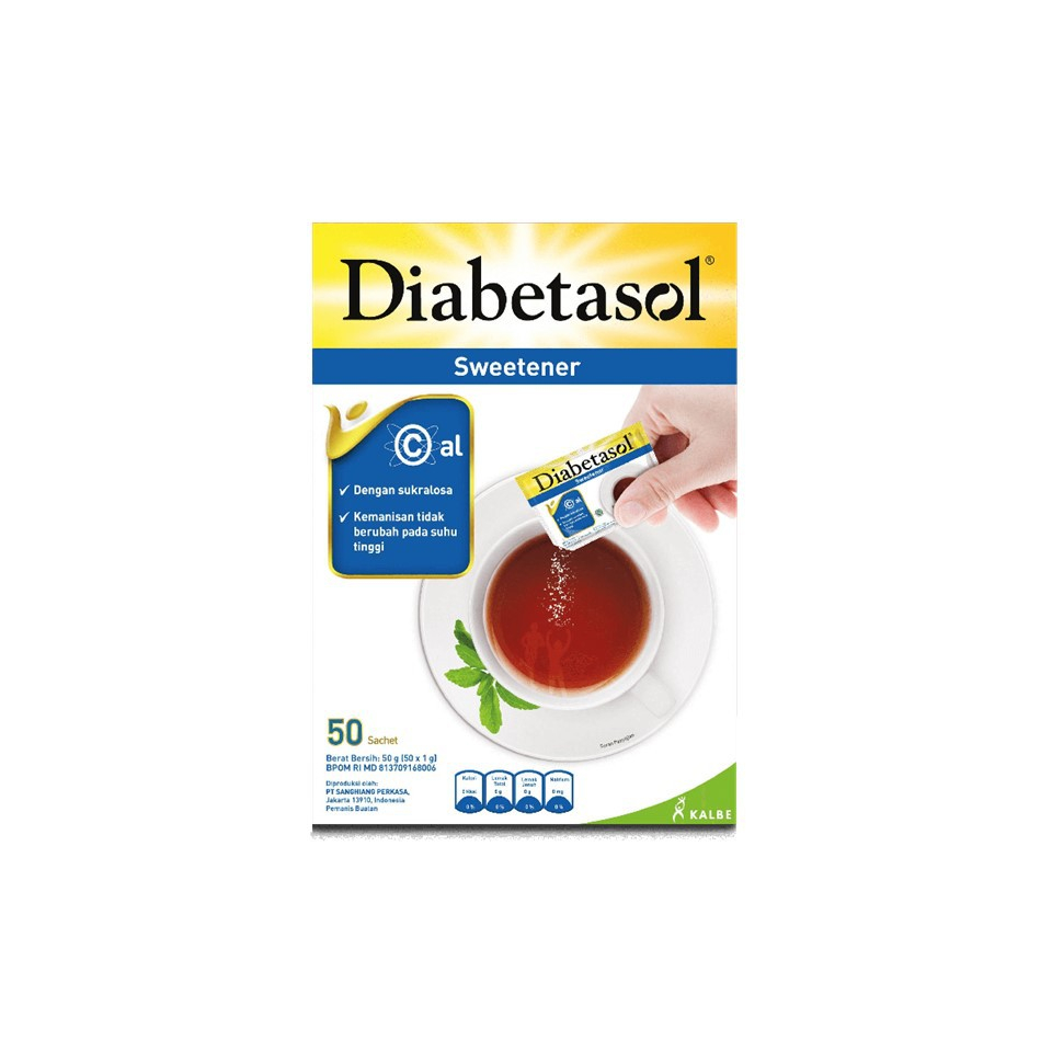 

DIABETASOL SWEETENER 50 SACHET