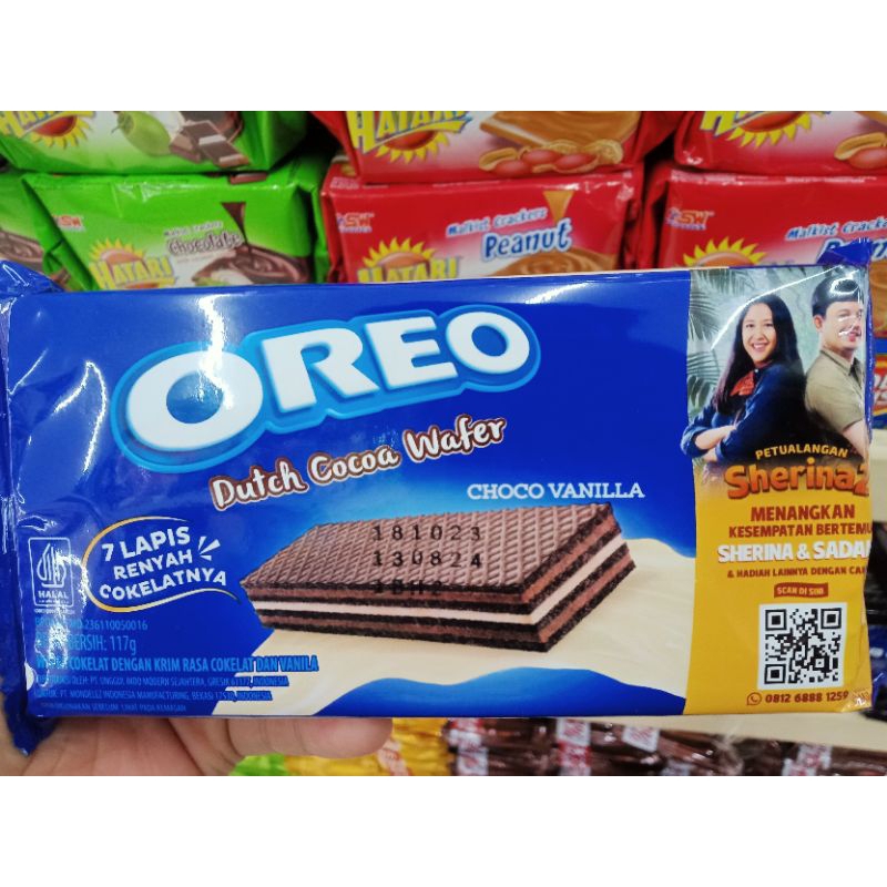 

Oreo Wafer Rasa Cokelat Vanilla 117gr