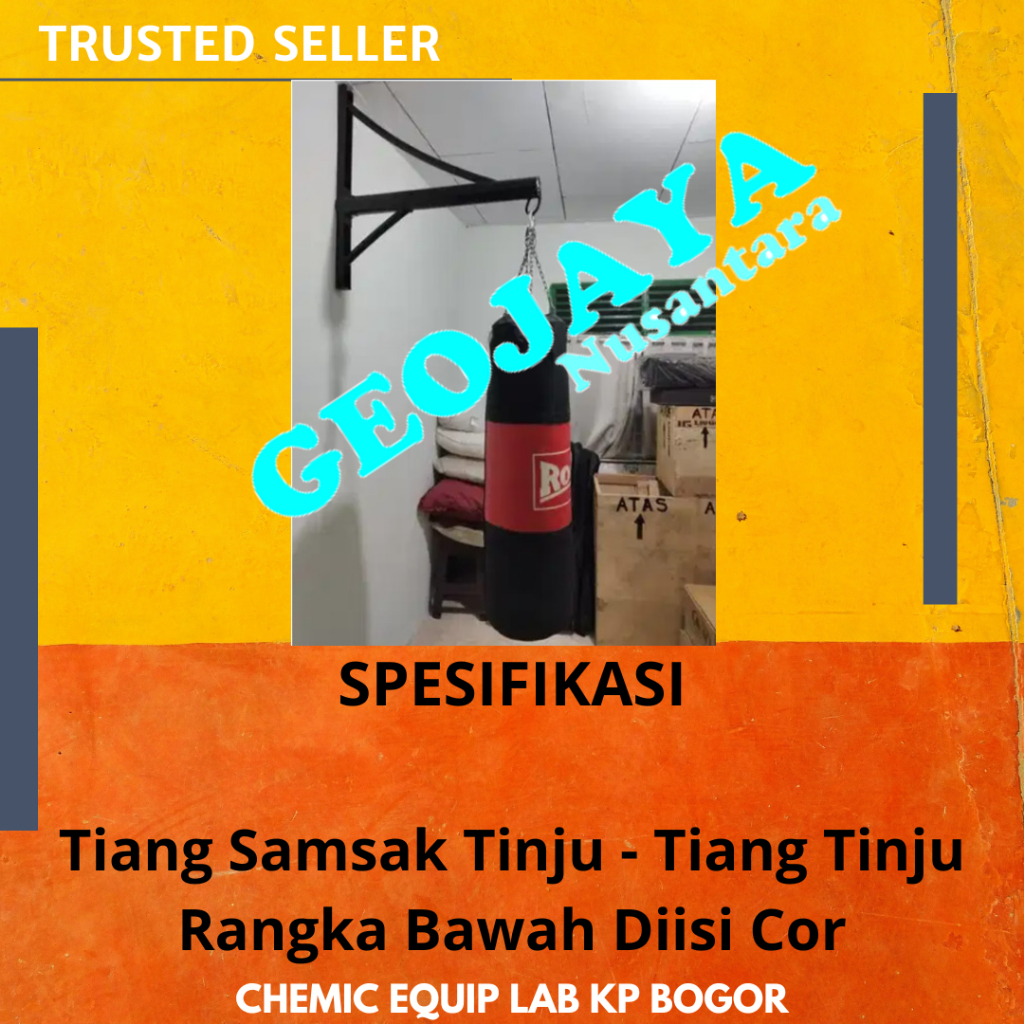 Tiang Samsak Tinju - Tiang Tinju Rangka Bawah Diisi Cor