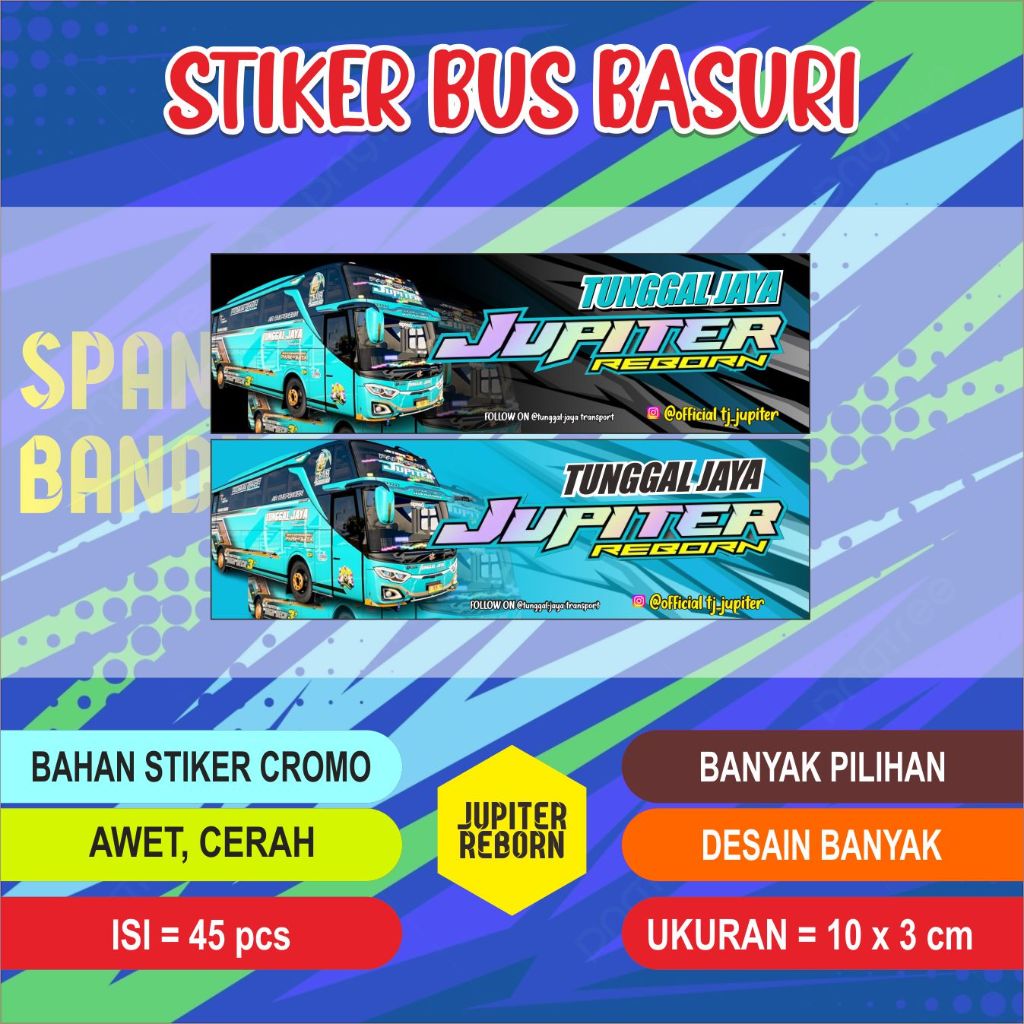 

STIKER BASURI BUS VIRAL / STIKER VIRAL BASURI KIDS PANDA / JUPITER REBORN / BOSS