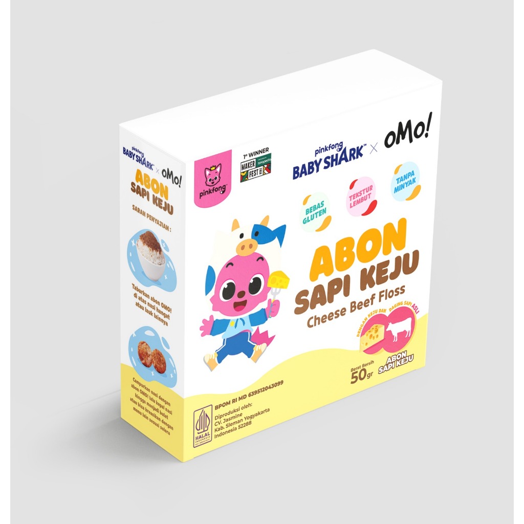 [NEW] Pinkfong Baby Shark X OMO! Abon Sapi Keju (Cheese Beef Floss)