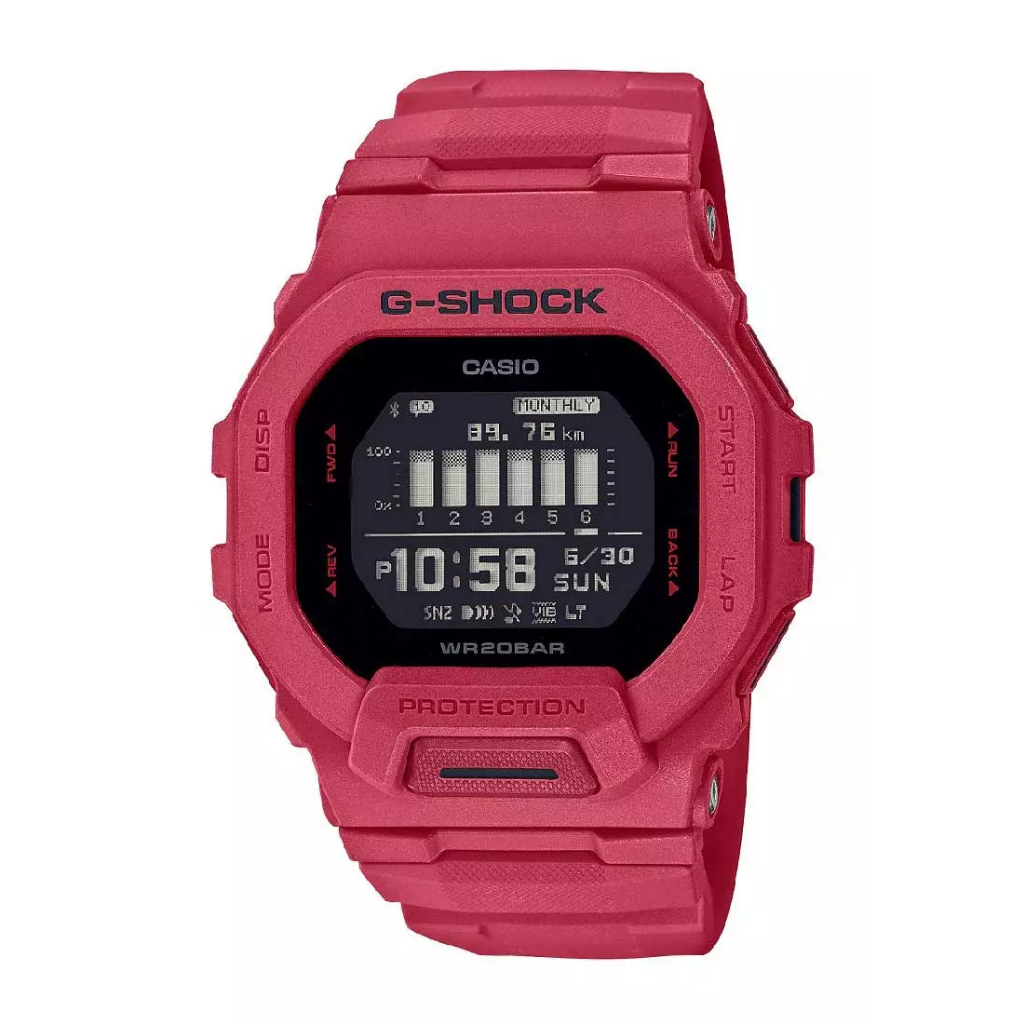 Jam Tangan Pria Tali Resin G-Shock GS GBD-200RD-4DR