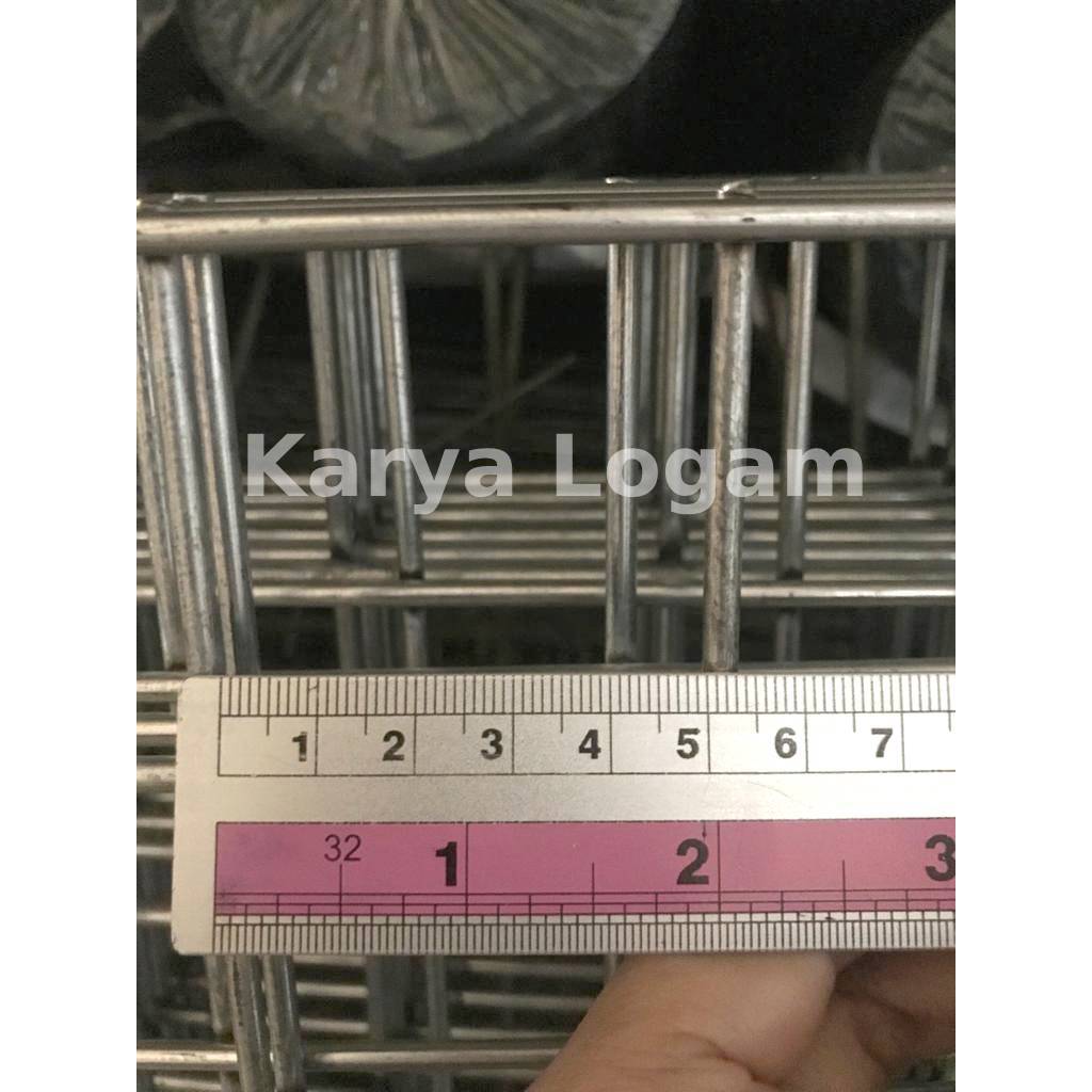 Heaventee.Id Wire Mesh Galvanis Lembaran 120X240 Cm Kotak 50X50Mm / Wiremesh Ram Galvanis Kawat