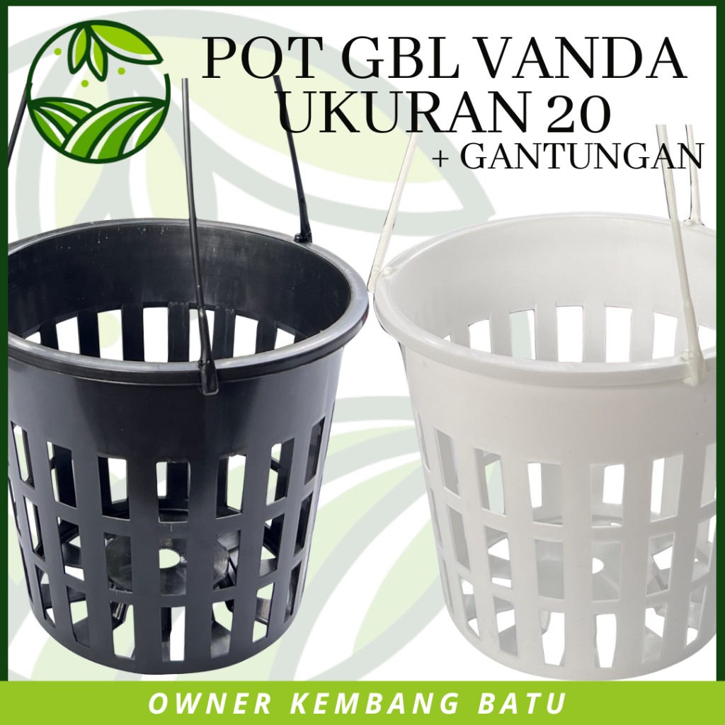 Pot Anggrek Vanda 20 (Include Gantungan) Pot Anggrek Besar 20cm