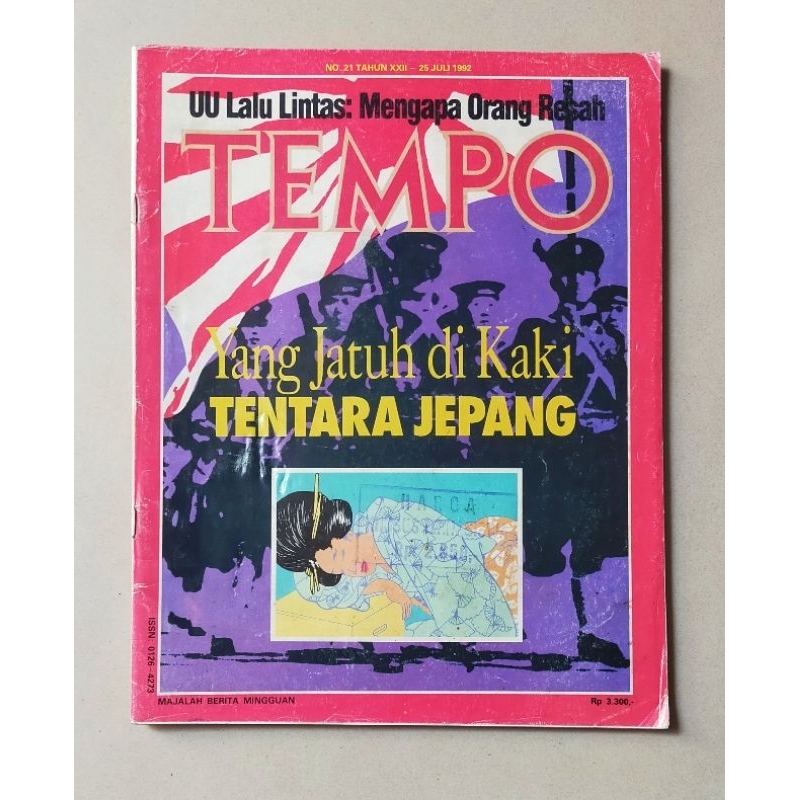 Majalah Tempo lama 25 Juli 1992 : Jugun Ianfu - Yang Jatuh di Kaki Tentara Jepang