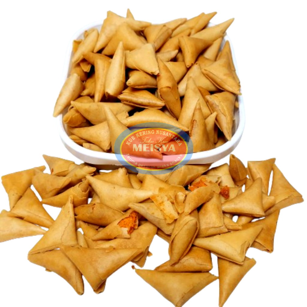 

Samosa Abon 1kg / Samosa Segitiga / Samosa isi Ayam Pedas