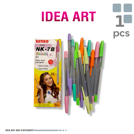 

Kenko Pulpen NK-7B Socute Oil Gel 0.5mm Tinta Hitam
