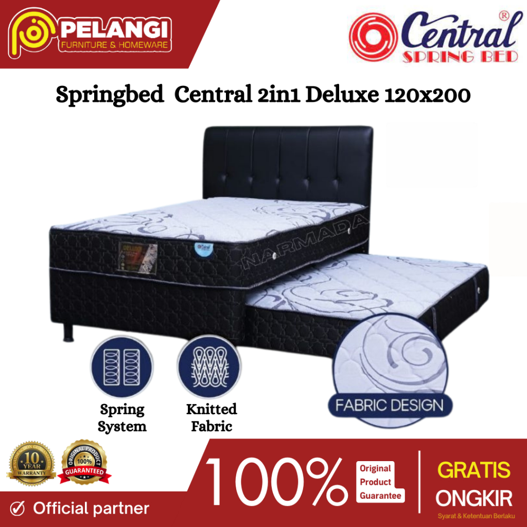 Springbed Central 2in1 Deluxe Sorong | Springbed Sorong | Springbed 2in1 | Springbed Atas Bawah