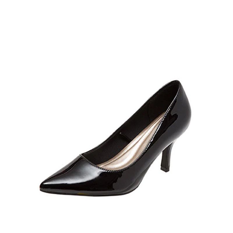 Sepatu Heels Payless - Comfort Plus (Janine Heels by Predictions) Hitam Glossy