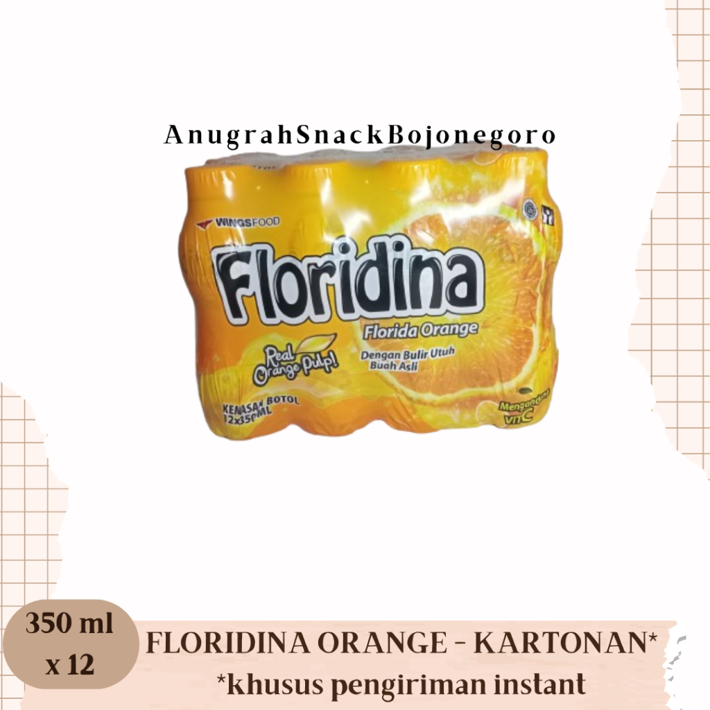 

Floridina Orange Real Orange Pulp 350ml x 12