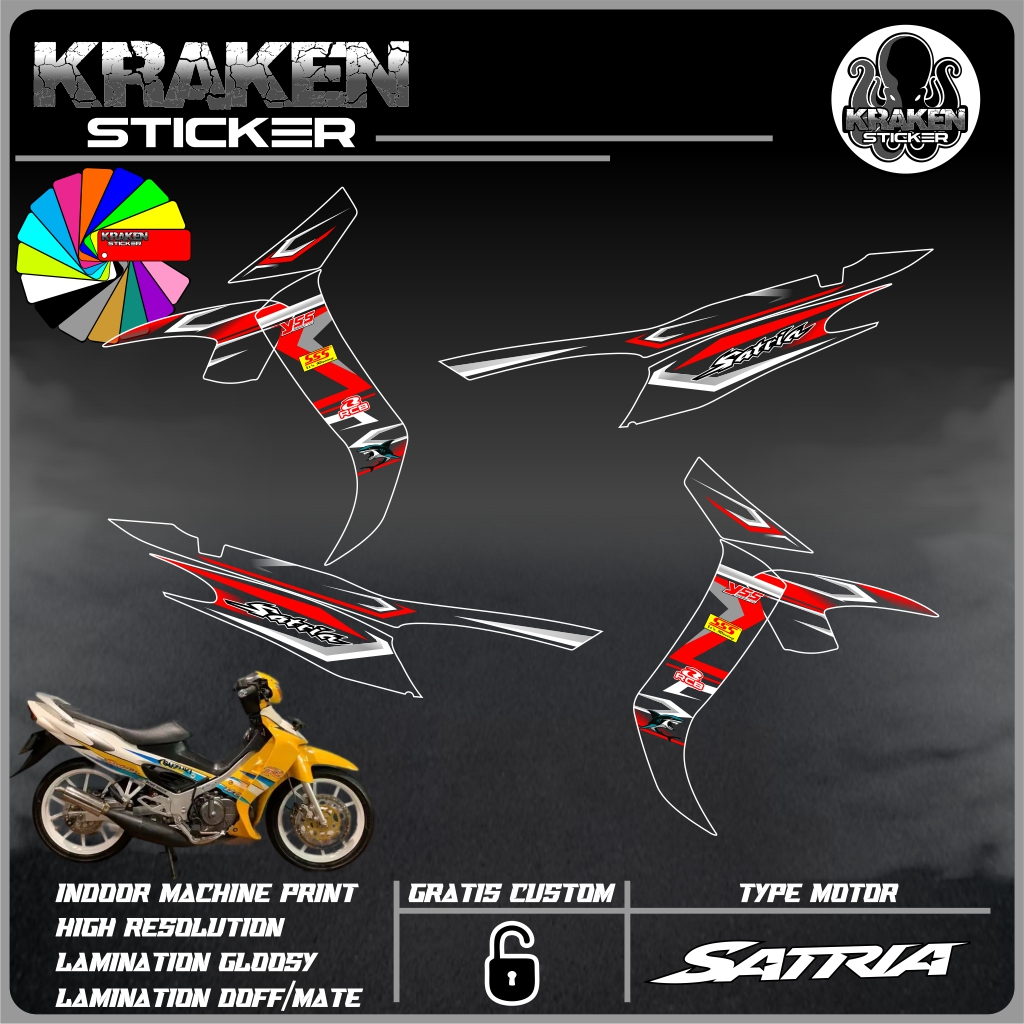 STRIPING TRANSPARAN SATRIA HIU VARIASI TRANSPARAN SATRIA HIU CODE 02