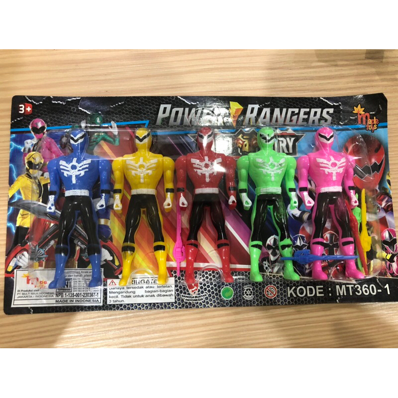Mainan Figure Power Rangers set