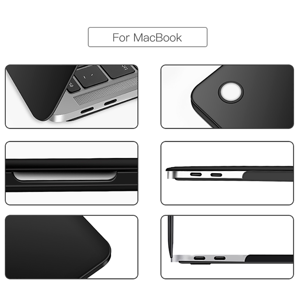 Cover Case Macbook Full Protection Flat Luxury Crystal Macbook Air 13 M2 - M-01 - Transparent